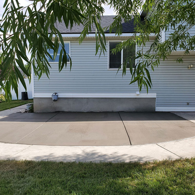 concrete patio