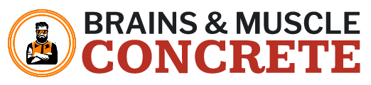 Brains & Muscle Concrete logo